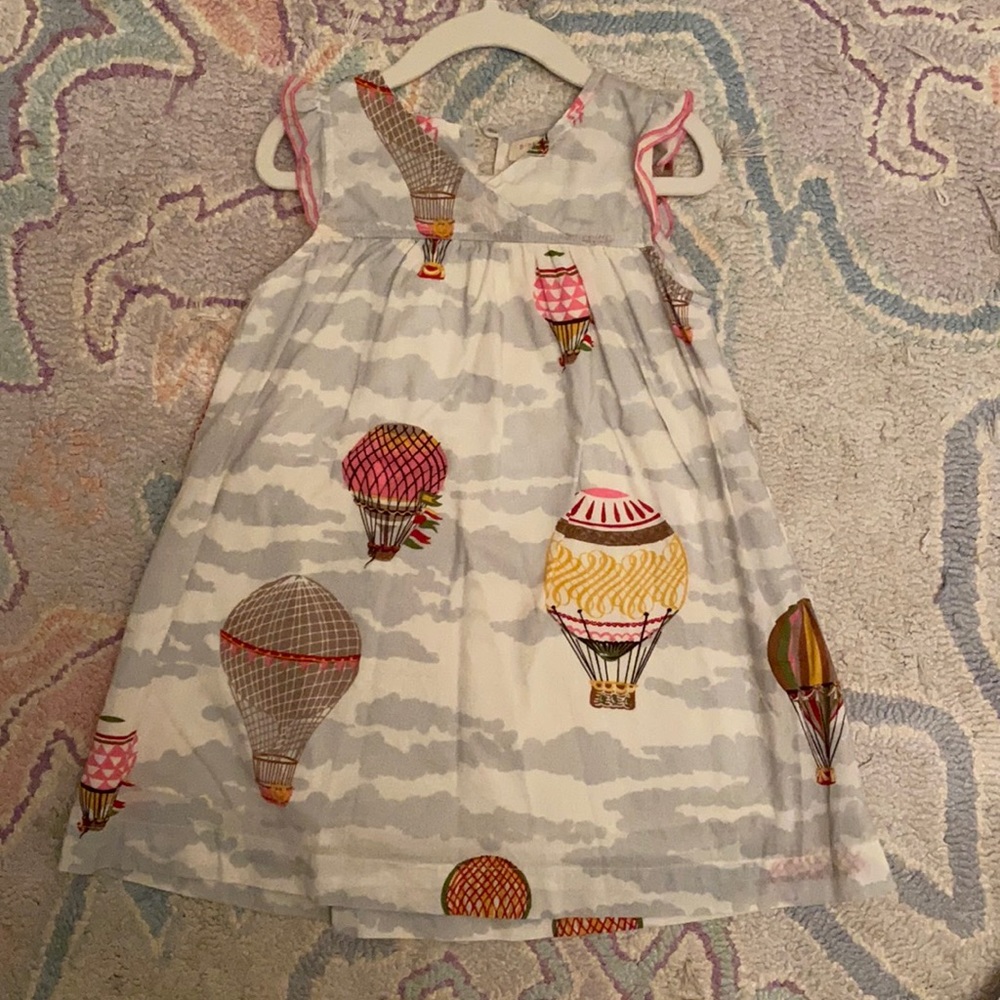 Pink chicken hot air balloon dress, size 3